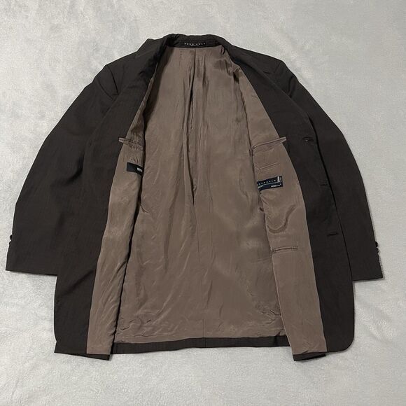 Hugo Boss Blazer Guabello Einstein/Sigma Super 130’s Wool 42R Brown Sport Coat - Picture 2 of 12